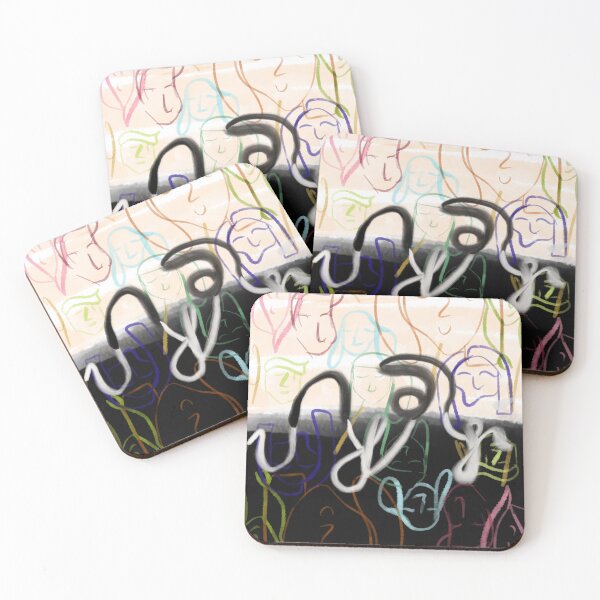 Item preview, Abstract faces designed and sold by Sam Breno.