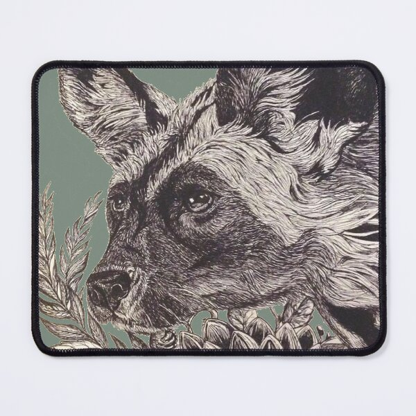 Item preview, Floral Wild dog designed and sold by Fawnandfurrow.