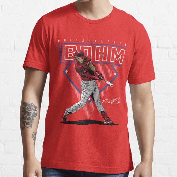 Alec Bohm Philadelphia Phillies Men's Red Backer T-Shirt 