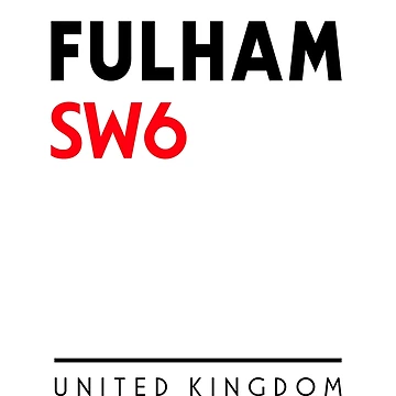 Artwork thumbnail, Fulham Sw6 Postal Code by Rajadrone