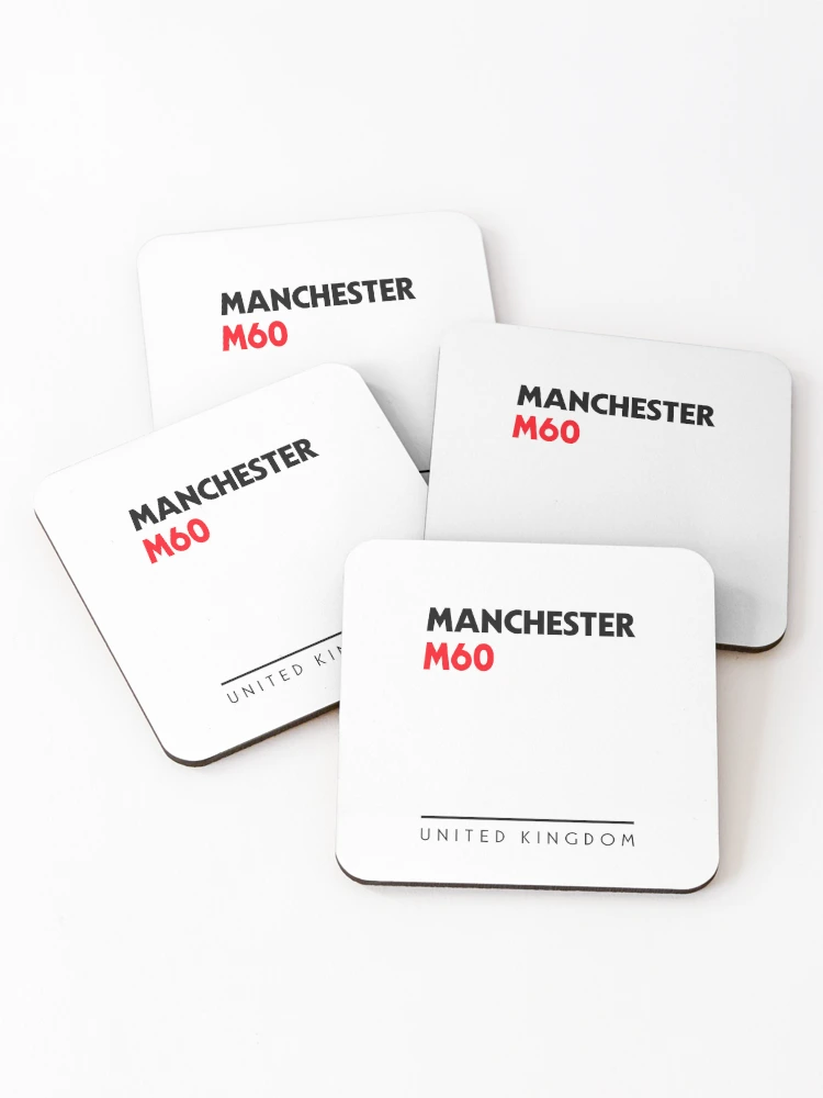 Thumbnail 1 of 5, Coasters (Set of 4), Manchester M60 Postal Code designed and sold by Rajadrone.