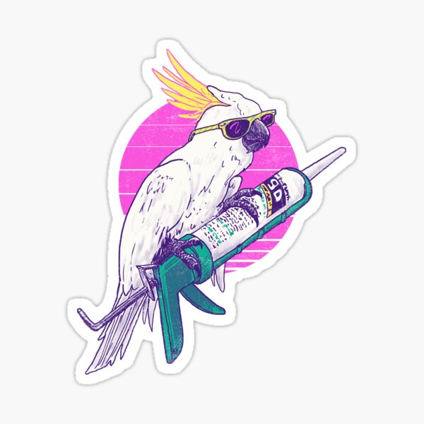 Caulkatoo Sticker