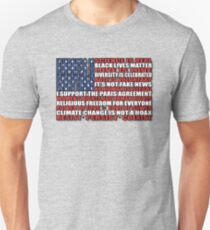 Political Protest American Flag Unisex T-Shirt