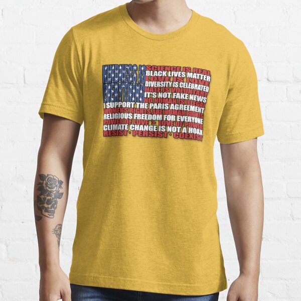 Political Protest American Flag Essential T-Shirt for Sale by bethcentral
