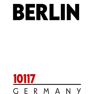 Artwork thumbnail, Berlin 10117 Postal Code by Rajadrone