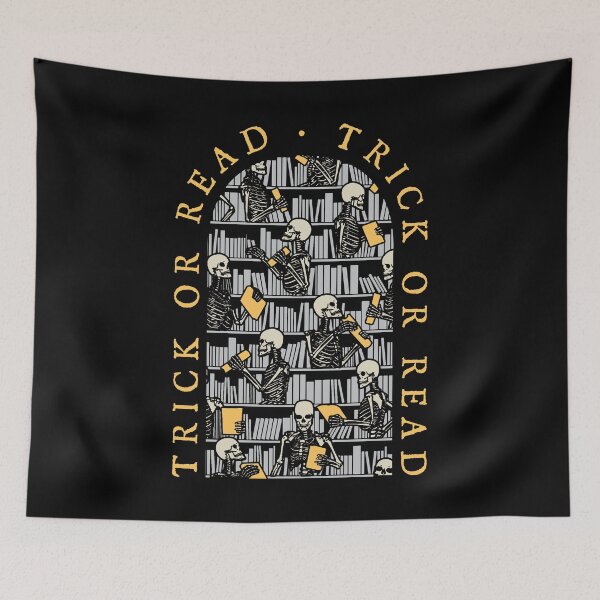 Item preview, Librarian Halloween Trick Or Read Gothic Skeleton Library designed and sold by GrandeDuc.
