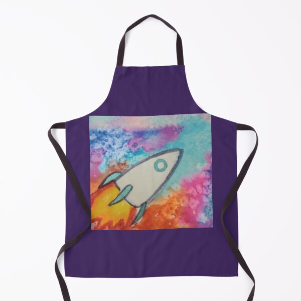 Item preview, Colorful space rocket in Watercolof designed and sold by SanMould.