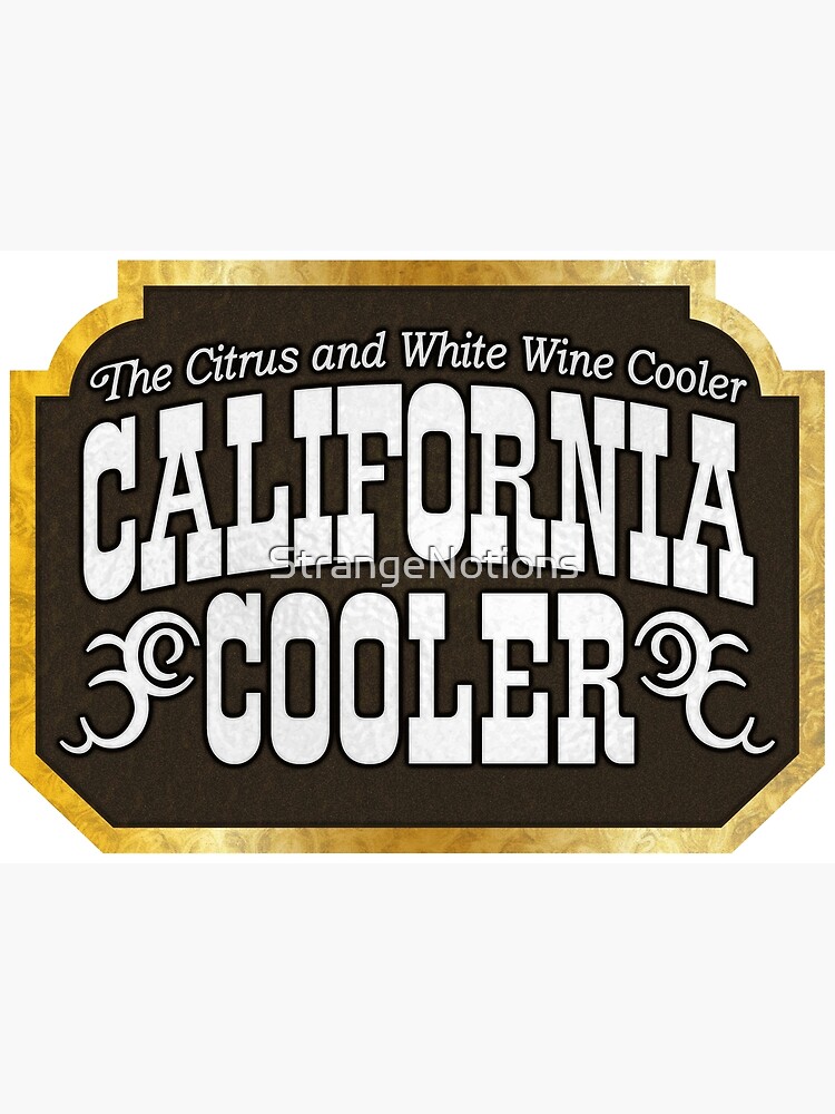"80s California Cooler Wine Cooler Label Logo" Poster for Sale by