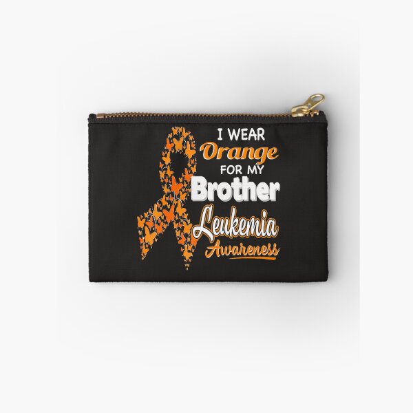 Item preview, I wear Orange for my Brother  Leukemia Awareness  designed and sold by Miriam Brayan.
