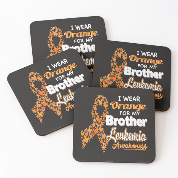 Item preview, I wear Orange for my Brother  Leukemia Awareness  designed and sold by Miriam Brayan.