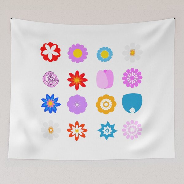 Item preview, Colored flowers vector illustration for logo, icon or design element designed and sold by ikshvaku.