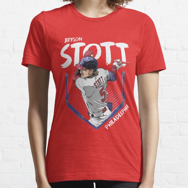  Bryson Stott T-Shirt (Premium Men's T-Shirt, X-Large, Tri Gray)  - Bryson Stott Philadelphia Font : Sports & Outdoors
