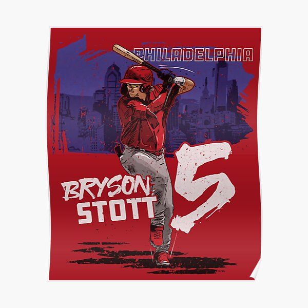 Bryson Stott Outline Poster for Sale by wardwilliam90