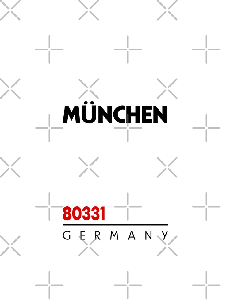 Thumbnail 4 of 4, iPhone Case, Munchen 80331 Postal Code designed and sold by Rajadrone.