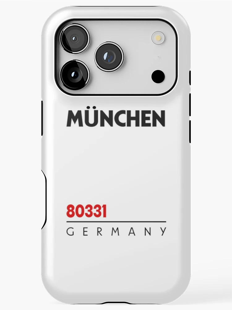 Thumbnail 1 of 4, iPhone Case, Munchen 80331 Postal Code designed and sold by Rajadrone.