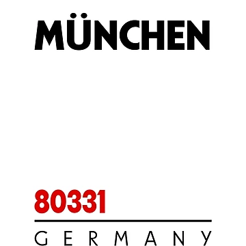 Artwork thumbnail, Munchen 80331 Postal Code by Rajadrone