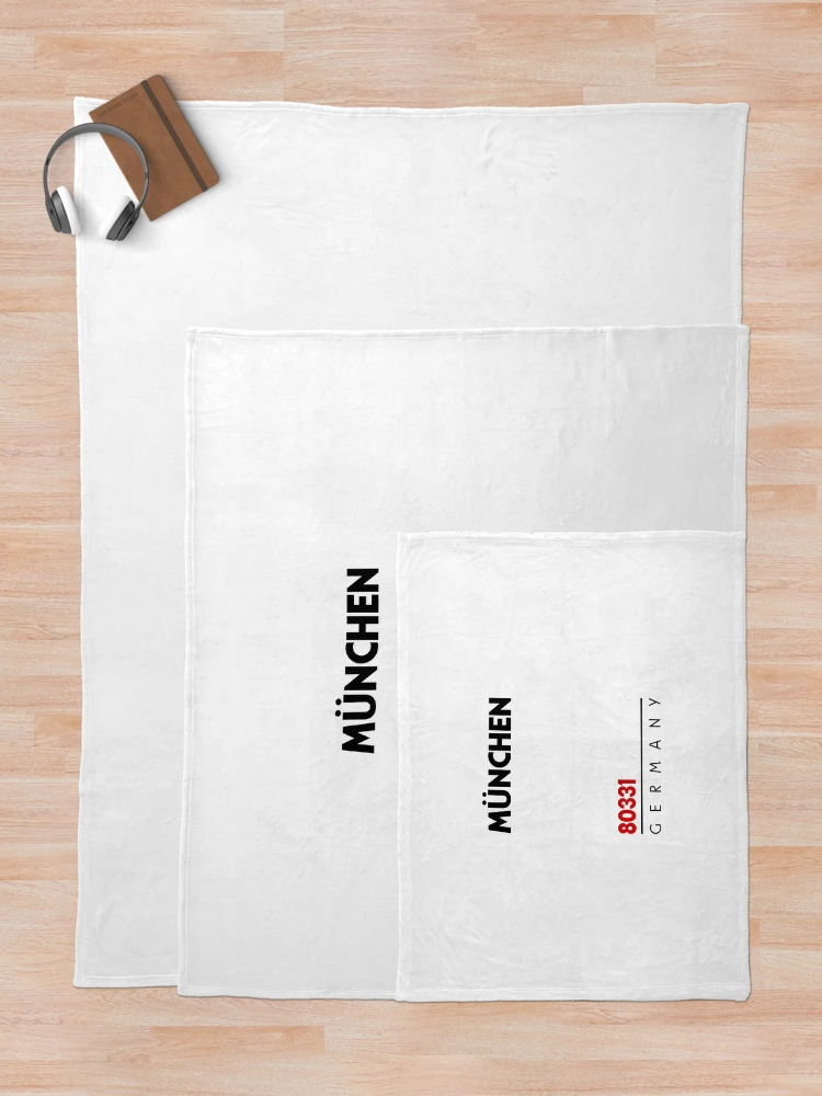 Thumbnail 5 of 6, Throw Blanket, Munchen 80331 Postal Code designed and sold by Rajadrone.