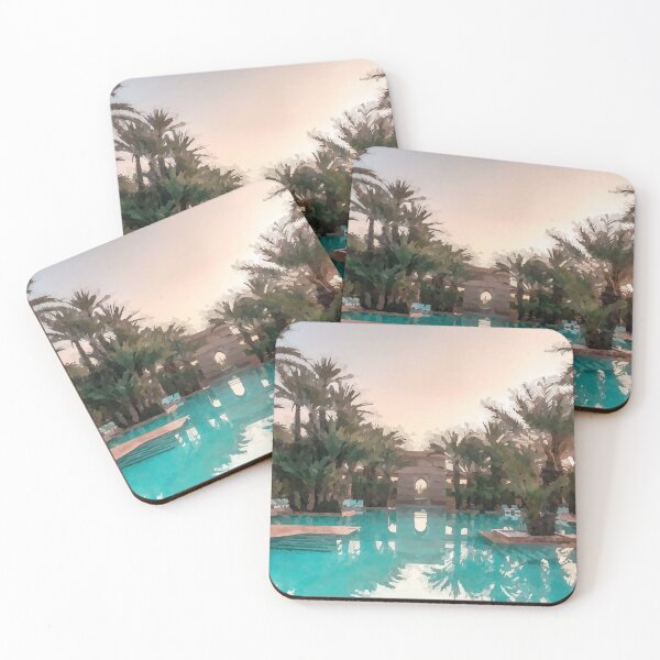 Item preview, Tropical Swimming Pool - Watercolour Style designed and sold by WWWC2288.