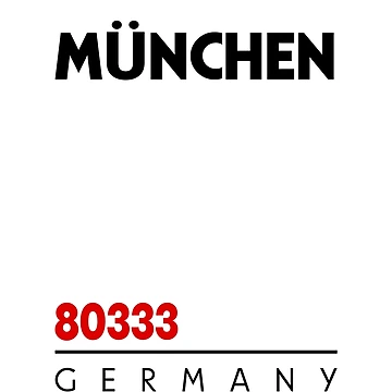Artwork thumbnail, Munchen 80333 Postal Code by Rajadrone