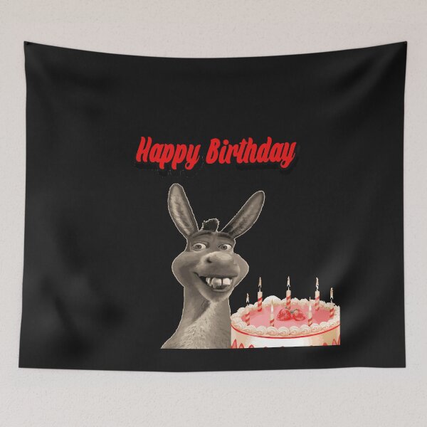 Item preview, Happy birthday , funny donkey  designed and sold by ghostart32.