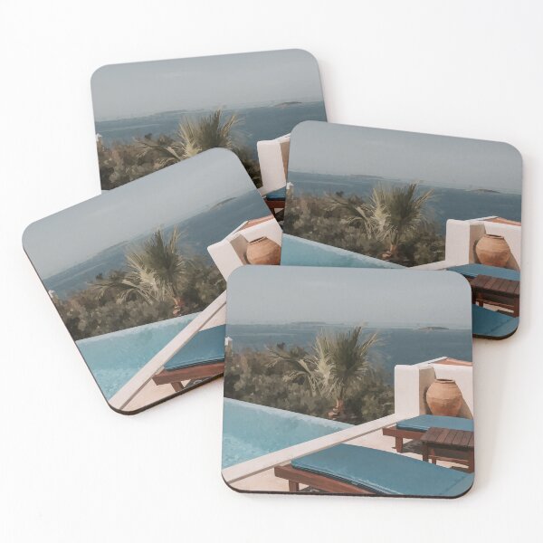 Item preview, Pool Overlooking Ocean - Watercolour Style designed and sold by WWWC2288.