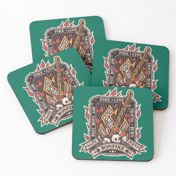 Item preview, Emblema de hoguera oscura con color Curse Souls designed and sold by JuliaReynod.
