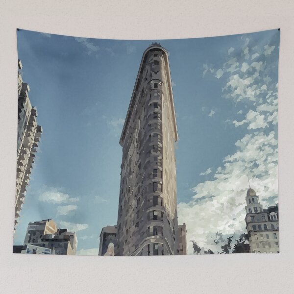 Item preview, New York's Flatiron Building - Watercolour Style designed and sold by WWWC2288.