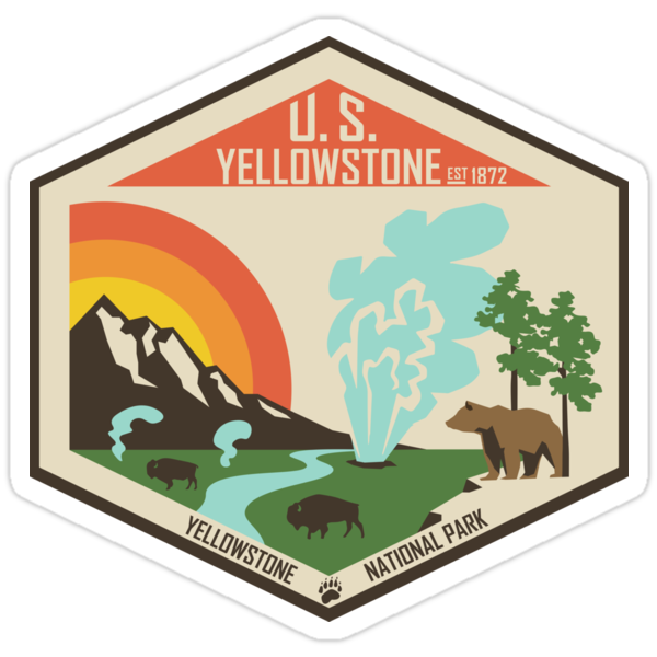 Yellowstone National Park Stickers By Moosewop Redbubble 2084