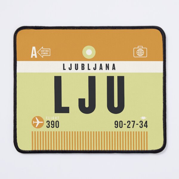 Item preview, Luggage Tag A - LJU Ljubljana Slovenia designed and sold by VoodooCircus.