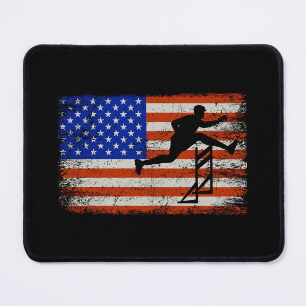 Item preview, American Flag Hurdles Hurdling Hurdler Patriotic designed and sold by CuteDesigns1.