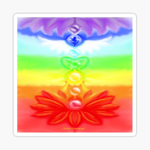Radiant Colors Chakra design Sticker