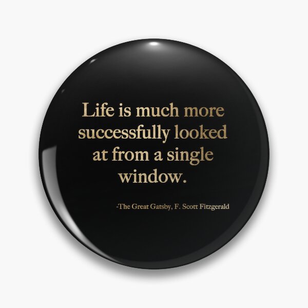 Item preview, A single window  - Fitzgerald quote designed and sold by peggieprints.