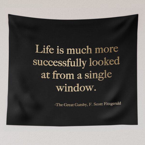 Item preview, A single window  - Fitzgerald quote designed and sold by peggieprints.