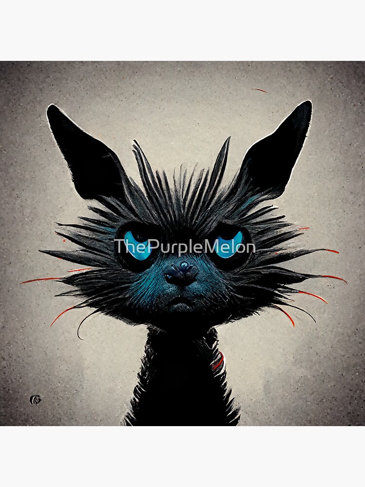 dr Seuss inspired evil cat design