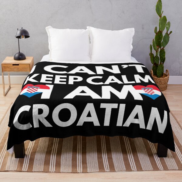 Aperçu de l'œuvre Je ne peux pas rester calme, je suis croate de Croatie créée et vendue par HelloFromAja.