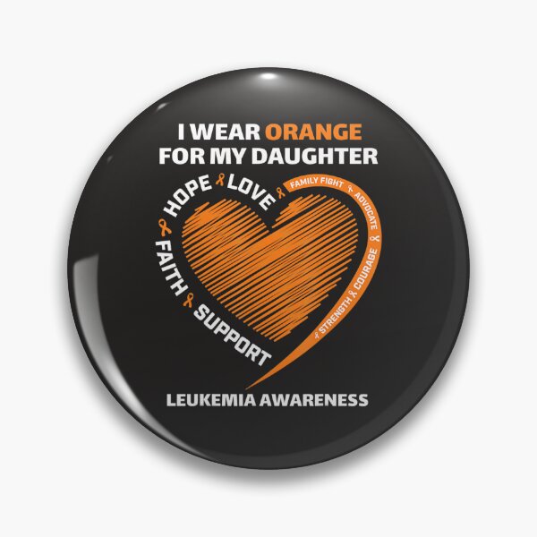 Item preview, I wear Orange for my Daughter  Leukemia Awareness  designed and sold by Miriam Brayan.