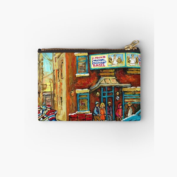 Item preview, HOCKEY GAME NEAR THE FAIRMOUNT BAGEL MONTREAL  designed and sold by Carole  Spandau.
