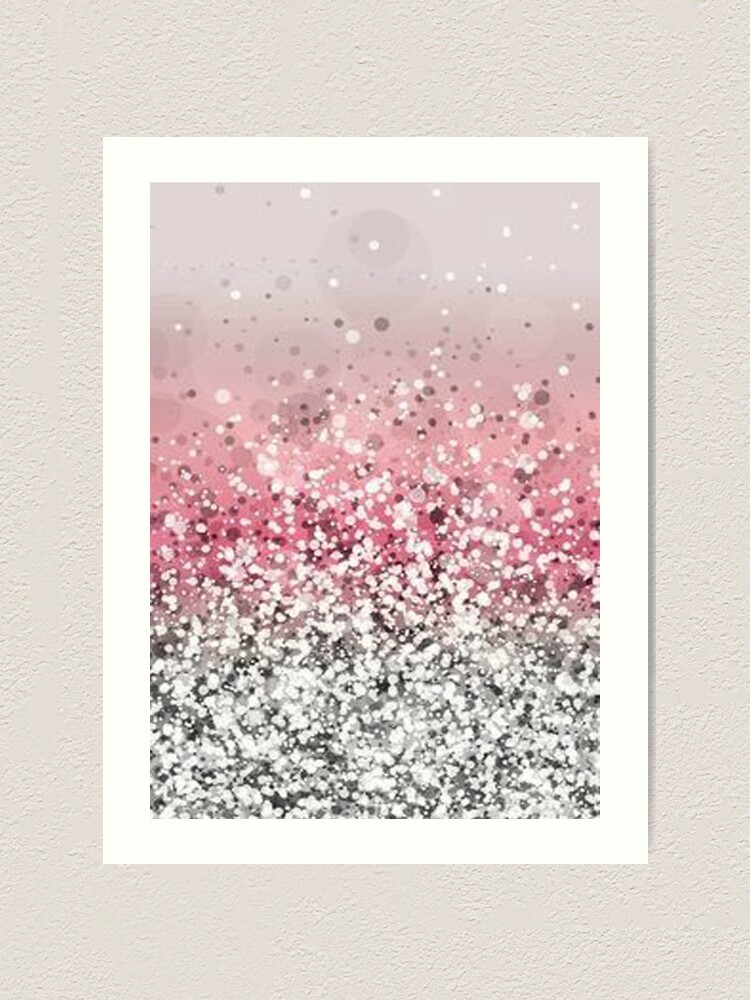 "Pink Glitter Sparkle! " Art Print by sunnysketches Redbubble