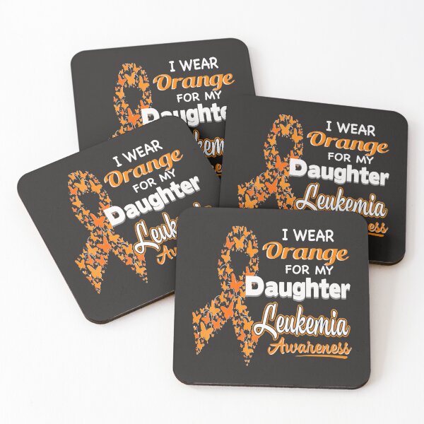 Item preview, I wear Orange for my Daughter  Leukemia Awareness 9 designed and sold by Miriam Brayan.