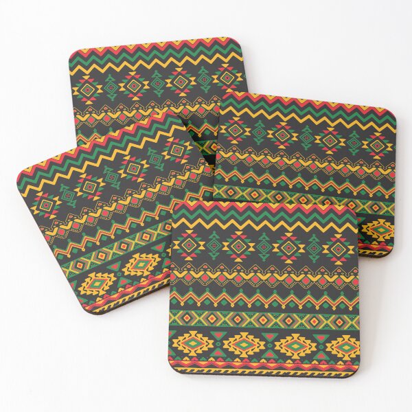 Item preview, African Pattern Design |Red Black Green | zig zag design |  designed and sold by Designs By Carol Denise.