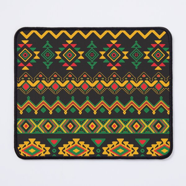 Item preview, African Pattern Design |Red Black Green | zig zag design | designed and sold by Designs By Carol Denise.