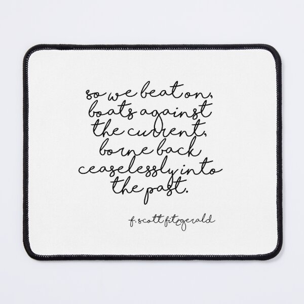 Item preview, Llevado incesantemente al pasado - cita de Fitzgerald designed and sold by peggieprints.