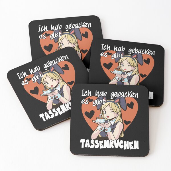 Item preview, Ich hab gebacken es gibt Tassenkuchen Anime Saying designed and sold by Merchandiser099.