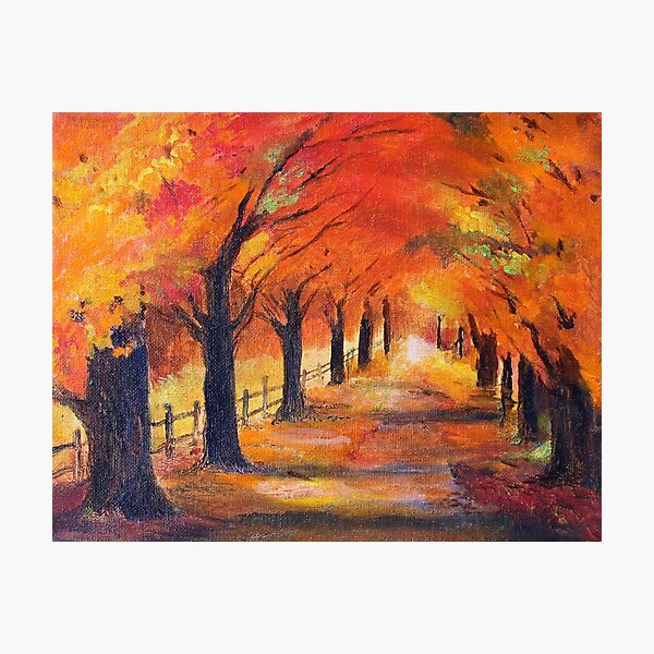 Cozy Autumn Walk Photographic Print