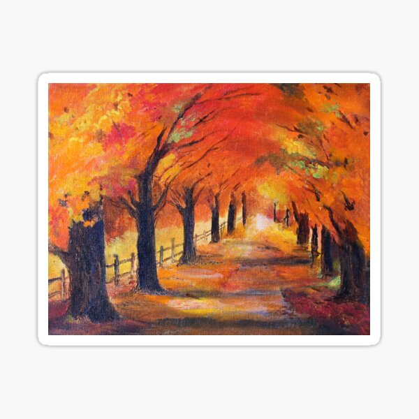 Cozy Autumn Walk Sticker
