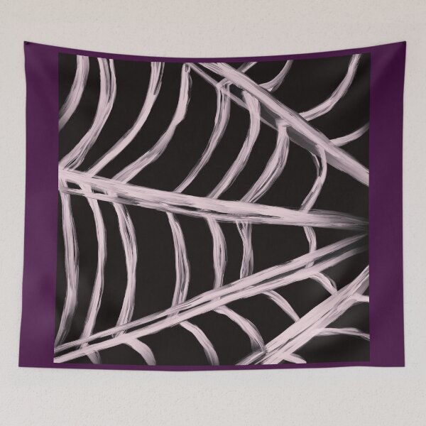 Item preview, Pastel Pink Spider Web Retro Illustration designed and sold by ZaraRoza.