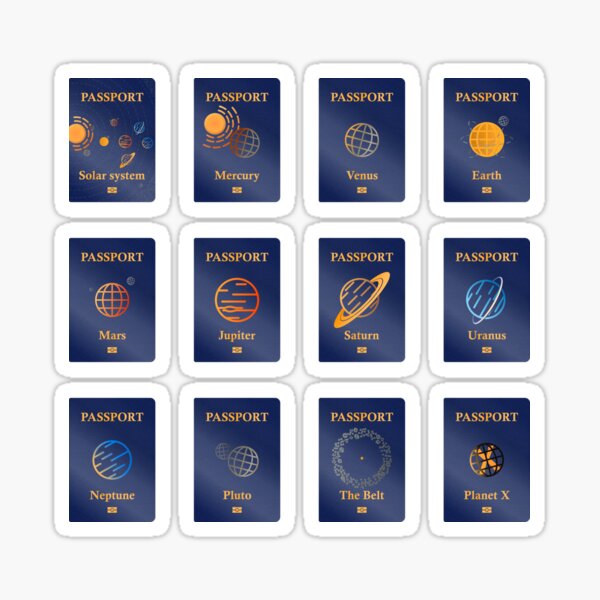 Item preview, Passports - Solar system - Blue designed and sold by jc007.