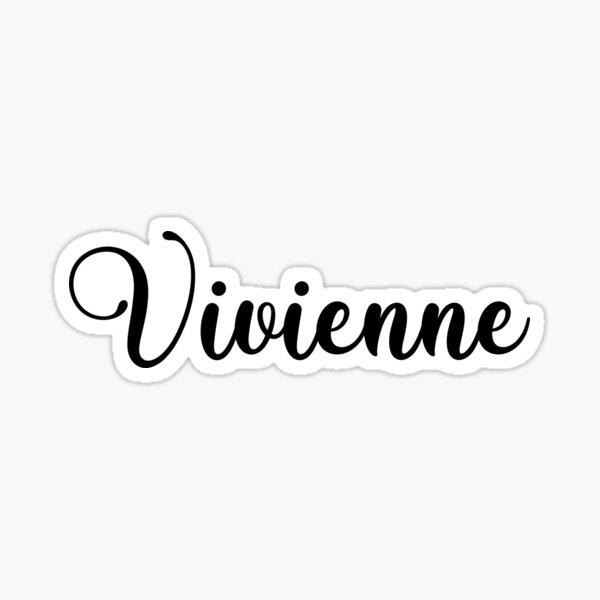 vivienne-name-handwritten-calligraphy-sticker-for-sale-by