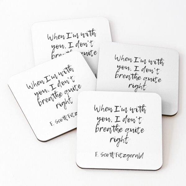 Item preview, When I'm with you  - Fitzgerald quote designed and sold by peggieprints.