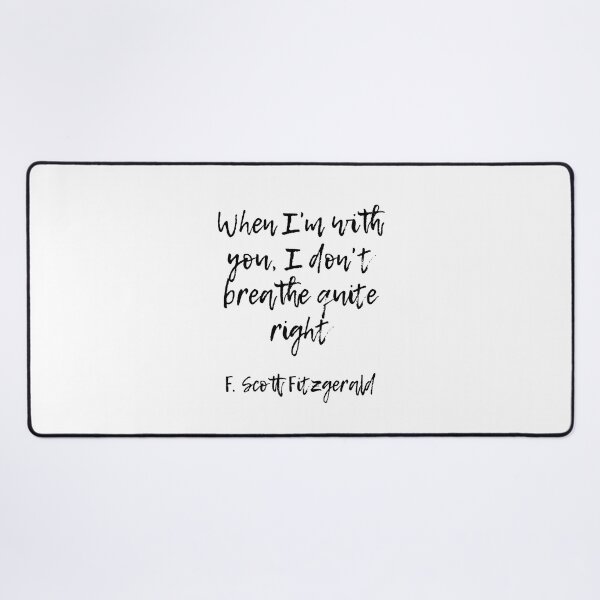 Item preview, When I'm with you  - Fitzgerald quote designed and sold by peggieprints.